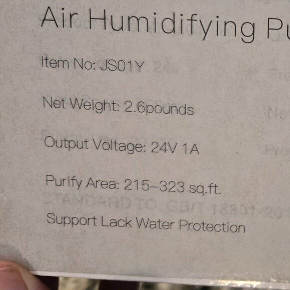 💨 NEW Adirigo Ultrasonic Air Humidifying Purifier (JS01Y) - Picture 2 of 5